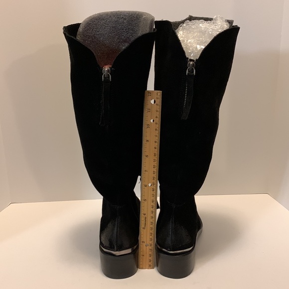 Naughty Monkey Stride Black Suede Boots - Picture 4 of 6